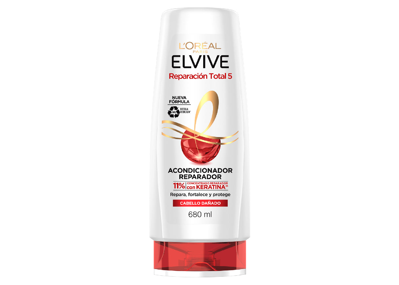 L'Oréal Paris Acondicionador Reparación Total 5 Elvive 680 ml